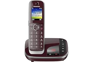 Panasonic KX-TGJ320GR avec répondeur (version allemande!) rouge [Version Allemande]