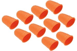 PATIKIL Protège Doigt Silicone pour Doigt Embouts de Doigts en Caoutchouc, Protège-Doigts pour Le Pouce, Les Coussins de Protection, Le Comptage, la Couture