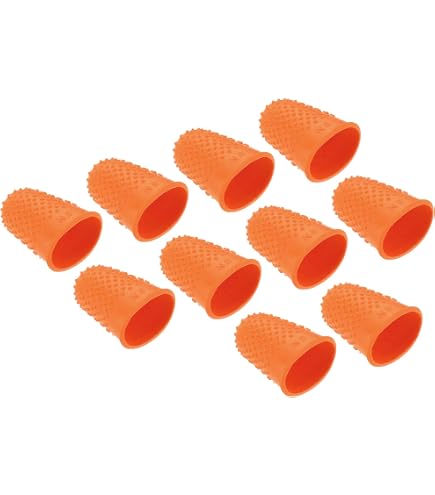 12 Doigtiers Caoutchouc Synthétique WONDAY - Rouge, Diamètre 15mm, N°0