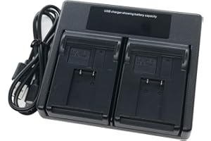 EMOVERY USB Dual Battery Charger for Leica BM8 M8 M-8 M8.2 M9 ME M-E 14464 BLI-312 Digital Camera