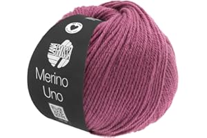 ‎LANA GROSSA LANA GROSSA Merino Uno | Klassische Merinowolle mit Superwash-Ausrüstung | Handstrickgarn aus 100% Schurwolle (Merino) | 50g Wolle zum Stricken & Häkeln | 125m Garn FB17