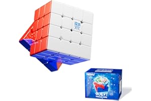 Moyu Aosu V7 4x4 Magnetic Speed Cube, 4 by 4 Flagship Edition, 96 Magnets, Anti-Stick Design Adjustable Elasticity Stickerless Magic Cubo (Standard)
