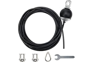 Windspeed Câble de rechange réglable de 5 m pour machine à poulie - 5 mm d'épaisseur - Robuste - Pour salle de sport à domicile