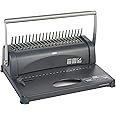 Deli 3871 21-Hole Binding Machine, 350 Sheets - Grey