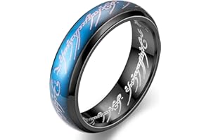 EUMENIDES Anello Che Cambia Colore,Anelli D'umore, Anello Colorato In Acciaio Al Titanio, Anello Romanzo, Anello Alla Moda Per Gli Amanti,…