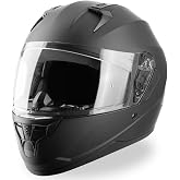 VINZ Vigo Full Face Motorcycle Helmet | with Visor | ECE 22.06 Approved | Scooter &amp; Moped Helmet | in Size XS - XXL | for Men