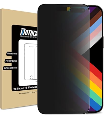 Film De Protection Anti Espion - E.F.CONNECTION - Pour IPhone 14 - Résistance 9H - 0.30 MM - Téléphonie