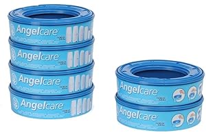 Foppapedretti Ricarica Mangiapannolini per Maialino, 6 Ricariche (fino a 1080 pannolini), trattiene cattivi odori con tecnologia brevettata EVOH a 7 strati (Azzurro)