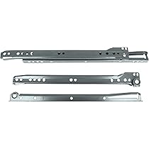 Amig - 2 Guide Scorrevoli Metalliche Con Rotelle Per Cassetti | Scorrevolezza Perfetta Per Mobili E Armadi | Grigio | Portata 18kg/coppia - Foto 8