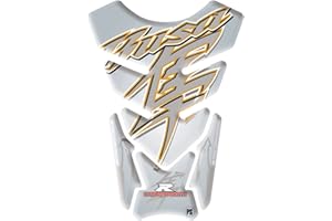 Paraserbatoio.it 3D effect adhesive resin tank protector for motorcycle compatible with SUZUKI GSX1300R Hayabusa white gold