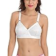SONA Women's Perfecto Full Coverage Non-Padded Plus Size Cross Belt Cotton Bra