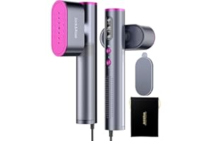 ‎JACK & ROSE Jack＆Rose Dampfglätter, 110-240V Weltweite Spannung, 1000W Steamer, Tragbarer & Handlicher Reisedampfglätter, 15s Schnellaufheizung, 2-in-1 Steamer Dampfglätter für Globale Reise & Urlaub