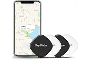 Key Finder Item Finders, 4 Pack Kimfly Smart Key Tracker Fob Bluetooth Locator Personal Key Phone Wallet Luggage Tracker for Kids Pets Anti-Lost Finder for iOS Android