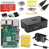 CanaKit Raspberry Pi 3 B+ (B Plus) Complete Starter Kit - UK Edition (32 GB Samsung EVO+)