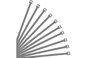 XINGO Pack de 500 Bridas de Plástico Premium Fuertes Industrial, Bridas de Plástico para Cables Multifunción para Uso Interior y Exterior, Gestión de Cables,Decoración (200mm x 3.6mm, Gris)