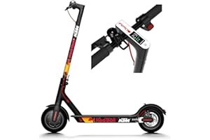ZURSAN Vinilo para Redbull - Patinete Compatible con Xiaomi (Negro), 6 o 26 Pegatinas, Resistente Agua, radiación, Golpes. (6)