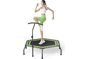 The Fellie Rebounder Trampoline pour adultes 101,6 cm/121,9 cm Mini trampoline intérieur extérieur Fitness Trampolines Petit rebond élastique pour exercice d'entraînement