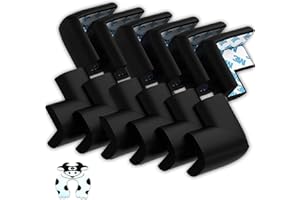 KEKECHAORAN 12pcs Protector de Esquinas Bebes y Niños Protecciones para bebés, Espuma Suave Protectores de Seguridad para Mesas Esquina y Aualquier Tipo de Muebles Anti-colisión Esquineras Cojines Protectores