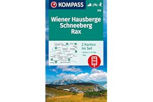 KOMPASS Wanderkarten-Set 228 Wiener Hausberge, Schneeberg, Rax (2 Karten) 1:25.000: inklusive Karte zur offline Verwendung in der KOMPASS-App. Fahrradfahren.