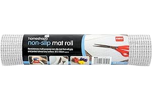 HOMESHOPA.COM HOMESHOPA Multipurpose Non Slip Mat, Cream 150cm X 30cm Anti Slip Rug Gripper Roll Rubber Matting, Non-adhesive Grip Liner, Shelf Drawer Line, Waterproof Floor Mat for Home, Office, Car, Caravans
