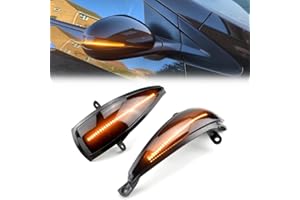 GEARCELL LED Dynamic Turn Signal Light Wing Mirror Turn Signal Light Fit for Honda Civic MK8 2005-2012 Mirror Indicator Light, Yellow Light 1 Pair