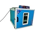 Hatchpro 128 Plus 70 Fully Automatic Egg Incubator Hatching Machine, Made in India (128 Egg Capacity Plus 70 Hatching, Metal)