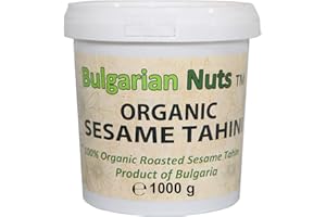 BULGARIAN NUTS 1 Kg Bio Sesam Tahini aus 100% ganzen Samen Frei von Gluten, Emulgatoren, Palmöl, Zucker, Konservierungsstoffen