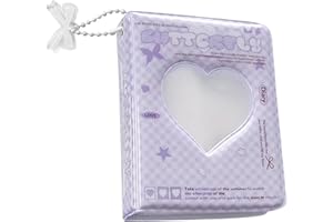 DUBBULON Binder Photocard K-pop - M-ini Álbum De Fotos K-POP, Soporte Para Tarjetas De Fotos Con Corazón De Amor, Soporte Para Tarjetas Fotográficas K-pop Para Coleccionar Imágenes, Photocard Sleeves