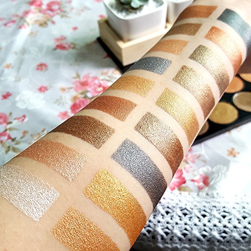 VALUE MAKERS® Lidschattenpalette bestehend aus 18 hochpogmentierten schimmernden Tönen / natürliche Farben - 4