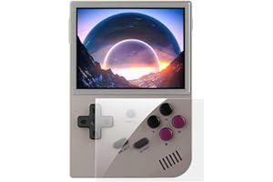 S_WAY RG35XX Console di Gioco Portatile con GarlicOS Sistema Linux, Scheda TF 16+64G 5400+ Giochi, Schermo IPS da 3,5 Pollici, Console di Giochi retrò emulatore Portatile Regali per Adulti e Bambini
