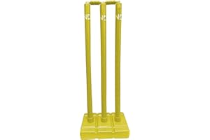ND Sports Wicket Stumps with Bail – Durable, Lightweight & Portable Cricket Set for All Surfaces | Indoor & Outdoor Use | Includes Mesh Carry Bag
