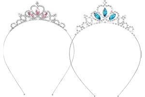 LLGSDLL Strass Tiara di cristallo per ragazze bambina, Diadema per capelli da principessa Fascia corona Regina Prom Accessori per capelli da per la festa di compleanno Regali di Natale
