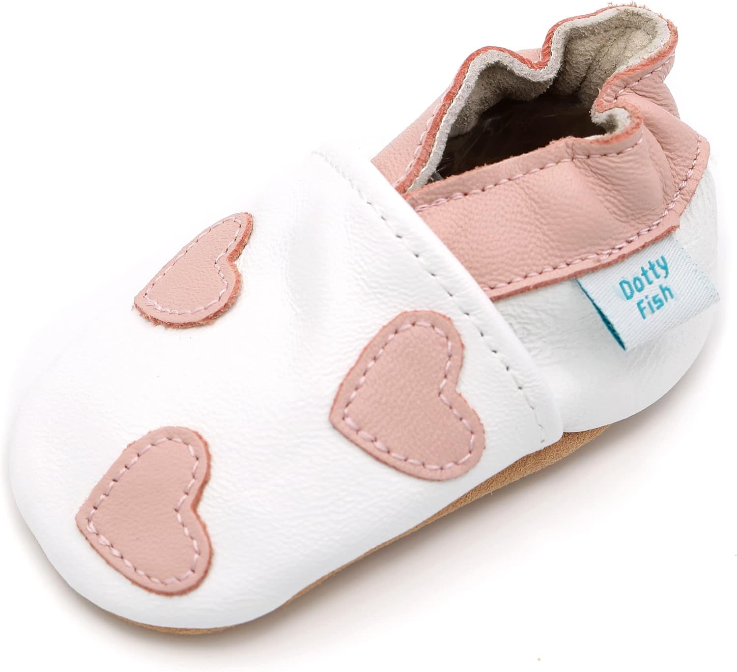 Dotty Fish Unisex Soft Leather Shoes, Unisex Baby First Walker Shoe