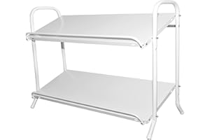 SCHULTE Regalwelt Getränkekistenregal für bis zu 6 Kisten, 74,5x95x40 cm (HxBxT), Traglast pro Ebene ca. 60 Kg, weiß, Getränkeregal, Bierkistenregal, Flaschenkastenständer, Wasserkistenregal