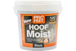 NAF Profeet Hoof Moist Black 900g – Daily Hoof Dressing for Horses – Hydrates & Protects Dry, Brittle Hooves – With Natural Oils & Biotin – Ideal for Dark Hooves