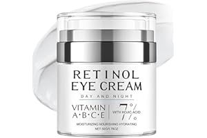 TBEAUTFAVE Retinol Eye Cream for Dark Circles & Puffiness, Retinol Night E ye Cr eam with Vitamin C, Under Eye Cream, Eye Bags Remover for Men & Women, Anti Aging Anti Wrinkle Eey Serum, Firming, Brightening