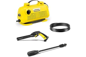 Kärcher Nettoyeur Haute Pression K 2 Horizontal VPS, Pression : Max. 110 Bar, Débit : 360 l/h, Surface : 20 m²/h, Filtre à Eau, Poids : 3,5kg, Flexible et Pistolet Haute Pression, Lance Vario Power