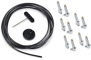 ROCKBOARD BY WARWICK RockBoard PatchWorks Solderless Patch Cable Set - 300 cm / 118 7/64" Cable + 10 Plugs - Chrome