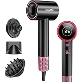 CrazyMar Ionic Hair Dryer,180,000 tr/min Travel Hair Dryer&ndash;5X Faster Drying, Lightweight Compact, Overheat Protection and Qui