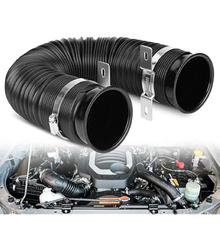 Kit Tuyau Admission Air Froid Sourcing Map - 80mm Diamètre, Flexible Bleu/Noir