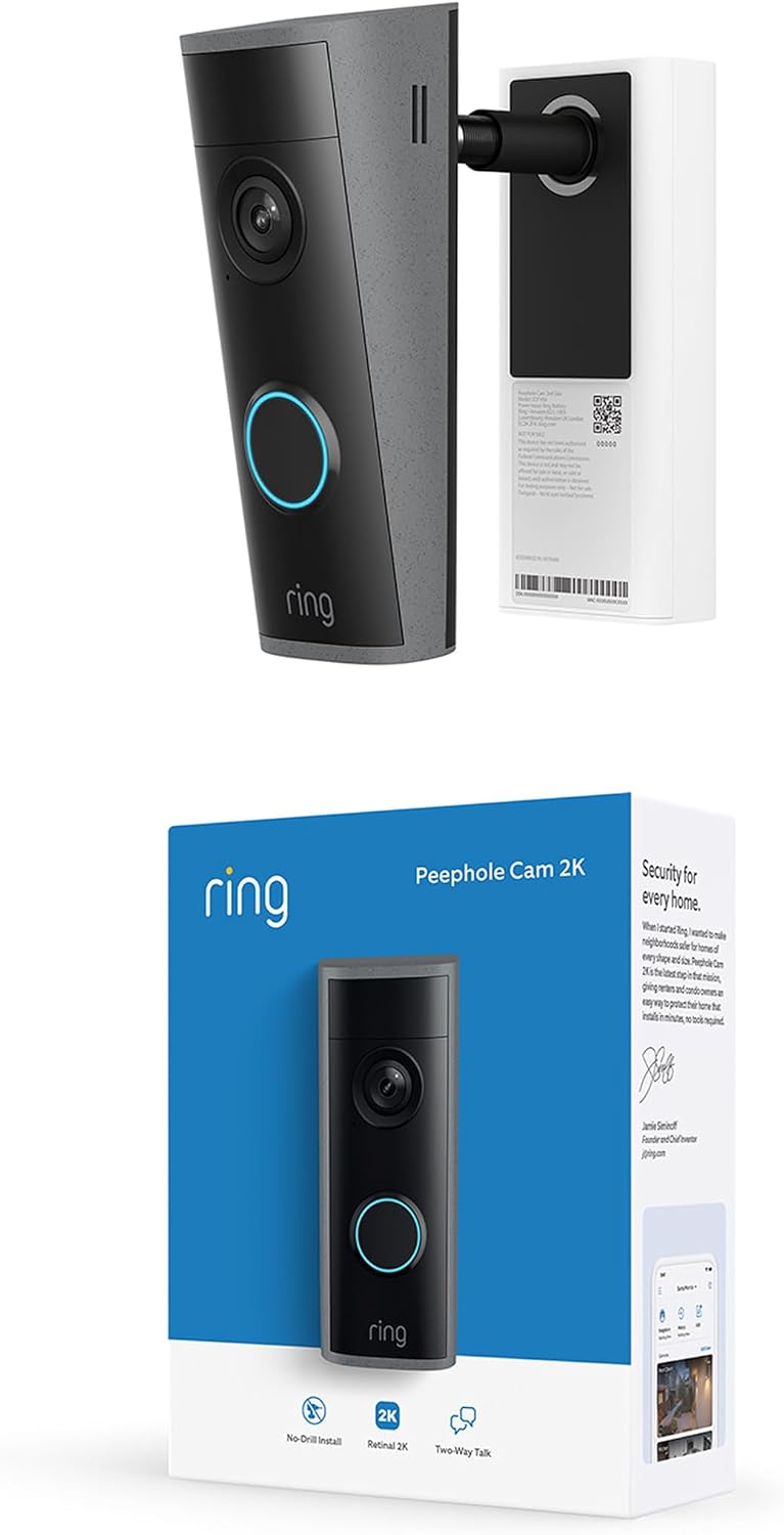 Avis d'Expert & Test Approfondi : Ring Peephole Camera 2K Judas vidéo nouvelle (Amazon)