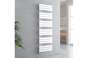 EMKE SFTR1650X1W-ADR Radiatore da Bagno, Bianco, 1599x500 mm