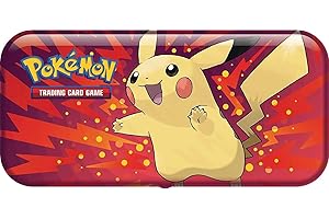 Friki Monkey Pokémon metalowe etui Pikachu [oficjalna pusta puszka Pokémon TCG], powrót do szkoły edycja Pokémon Pikachu, metalowe etui Pikachu, etui Pokémon Bullet:, czerwony, Piórnik