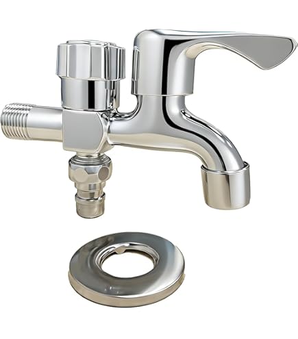 Rubinetto Doppio In Ottone Da 1/2 - Rubinetto Da Giardino A Doppia Uscita 90921150