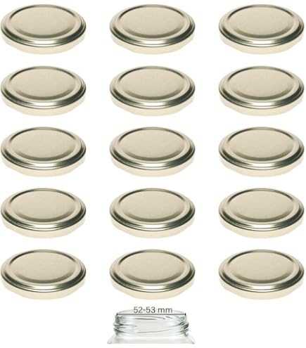 Lot De 20 Couvercle Pot Confiture 70 Mm,Couvercle Bocaux Confiture