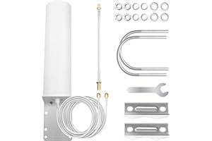 YUSVWKJ 4G LTE Antenna SMA Male Outdoor Antenna Omni-Directional SMA /TS9 Antenna Compatible with 3G 4G Router Modem Waterproof For Router Mobile Hotspot Wireless Home Phone