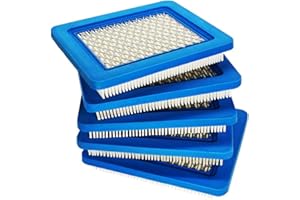 ZLKSKER 491588S Lawn Mower Air Filter Replacement for B&S 491588 493537 493537S 399959, Flat Air Cleaner, 5pcs