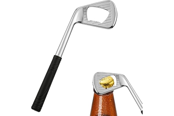 Flintronic Golfklubb Flasköppnare, 1 st Unikt Golfölspresent, Rolig Golfölsflasköppnare för Golfälskaren, Pojkvän, Make, Vänner, Fru