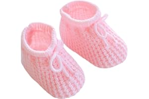 MANSURI Baby Boys Girls 1 Pair Knitted Booties Mesh Baby Booties 0-3 Months S401