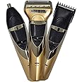 Veentus Men Professionals Design 3 In 1 Perfect Shaver, Hair Clipper And Nose Trimmer Rechargeable Beard And Moustaches Hair Machine And Trimming With Cord And Without Cordless Use., Gold